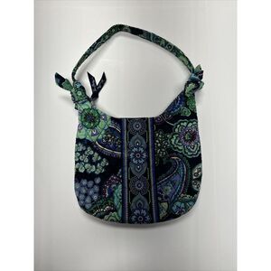 Vera Bradley Blue Rhapsody Olivia Shoulder Bag Floral Paisley‎ 8" x 9"